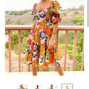 NWT JUA JUA BY FIORELLA B HANDMADE ZEBRA PRINT SAFARI MINIDRESS SIZE L